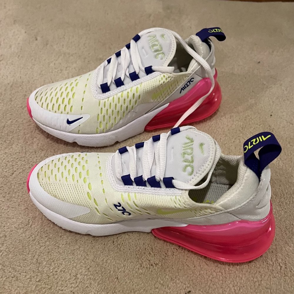 Air Max 270 Neon -  White Volt Pink Blast